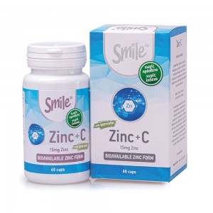 Smile Zinc & C with Quercetin 15mg 60 κάψουλες