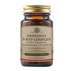 Solgar Griffonia 5-HTP Complex Σύμπλεγμα Βιταμινών Κατά του Άγχους 30 Φυτικές Κάψουλες