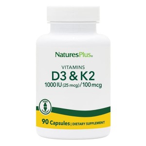 Nature's Plus Vitamin D3 & K2 1000IU/100mcg  90 φυτικές κάψουλες