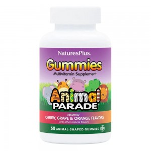 Nature's Plus Animal Parade Kids Gummies Assorted Βιταμίνη για Ενέργεια & το Ανοσοποιητικό Cherry Orange Grape 60 ζελεδάκια