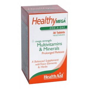 Health Aid Healthy Mega Multivitamins and Minerals 30 ταμπλέτες