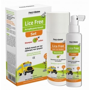 Frezyderm Lice Free Set Shampoo 125ml + Lotion 125ml + Toothed Comb