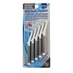 Intermed Chlorhexil Interdental Brushes Μεσοδόντια Βουρτσάκια M 1.2mm, (Γκρι) 5τμχ