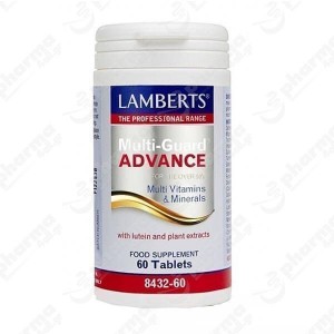 Lamberts Multi Guard Advance Συμπλήρωμα Διατροφής Πολυβιταμίνη με Λουτεΐνη και Εκχυλίσματα Βοτάνων 60 tabs