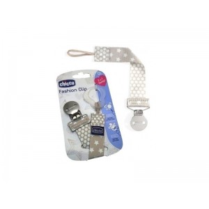 Chicco Pacifier Fashion Clip Κλιπ Πιπίλας σε Ουδέτερο Χρώμα, 1 τεμάχιο