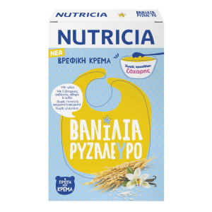 Nutricia Βανίλια Ρυζάλευρο Βρεφική Κρέμα, 250gr