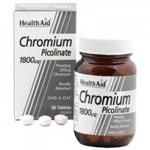 Health Aid Chromium Picolinate 1800mcg 60 ταμπλέτες