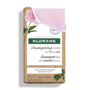 Klorane Peony Solid Στέρεο Σαμπουάν για Όλους τους Τύπους Μαλλιών 80gr