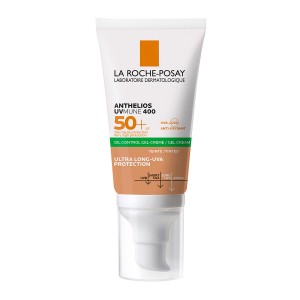 La Roche Posay Anthelios UVMUNE 400 Oil Control Gel Cream SPF50+ Αντηλιακή Κρέμα Προσώπου για Ματ Αποτέλεσμα Με Χρώμα 50ml