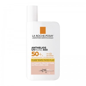 La Roche Posay Anthelios UVMUNE400 SPF 50+ Tinted Invisible Fluid Αντηλιακό Προσώπου με Χρώμα 50ml