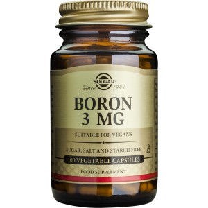 Solgar Boron 3mg 100 φυτικές κάψουλες