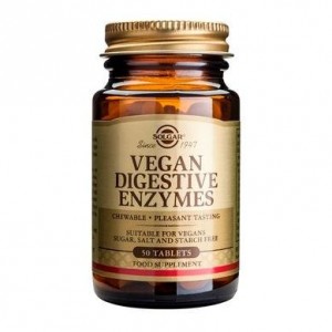 Solgar Vegan Digestive Enzymes χωρίς Γλουτένη 50 ταμπλέτες 50 μασώμενες ταμπλέτες