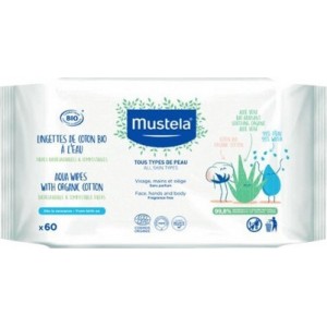 Mustela Οικολογικά Μωρομάντηλα με Aloe Vera 1x60τμχ