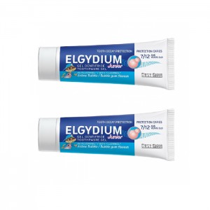 Elgydium Promo Junior Bubble Toothpaste 1400ppm 2x50ml - Οδοντόκρεμα Με Γεύση Τσιχλόφουσκα