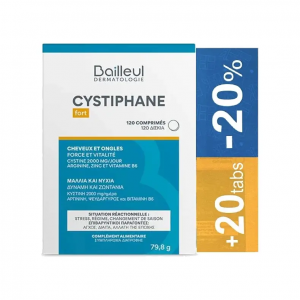 Biorga Cystiphane B6 Zinc Συμπλήρωμα Διατροφής για Μαλλιά και Νύχια 120tabs και ΔΩΡΟ Cystiphane fort 20tabs