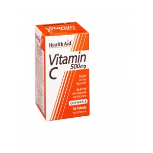 Health Aid Vitamin C 500mg Chewable Orange, 60 ταμπλέτες