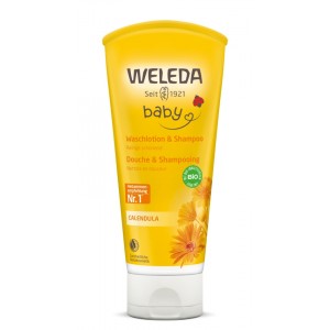 Weleda Shampoo Σαμπουάν & Αφρόλουτρο Καλέντουλας, 200ml