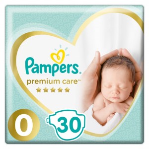 Pampers Premium Care Value Pack No.0 (Premature) 1-2.5 kg Βρεφικές Πάνες, 30 τεμάχια