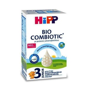 Hipp Bio Combiotic 3 Βρεφικό Γάλα με Φυσικούς Γαλακτοβάκιλλους & Metafolin, 600 gr