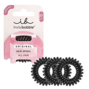 Invisibobble Everyday Original Σπιράλ Λαστιχάκια Μαύρο 3τμχ