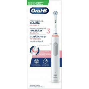 Oral-B Professional Clean & Protect 3 Ηλεκτρική Οδοντόβουρτσα, Προστατεύει τα Ούλα & Αφαιρεί Έως & 100% Περισσότερη Πλάκα