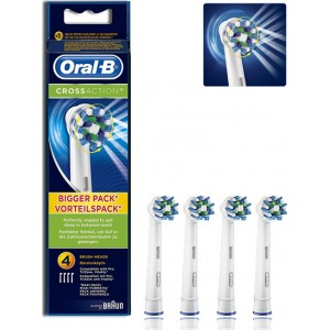 Oral-B Ανταλλακτικές Κεφαλές Cross Action 4τμχ