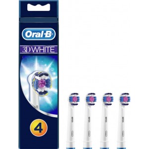 Oral-B 3D White Ανταλλακτικές κεφαλές ηλεκτρικής οδοντόβουρτσας, 4 τεμάχια