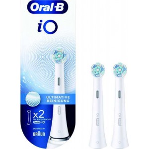 Oral-B iO Ultimate Clean White Ανταλλακτικές Κεφαλές για Ηλεκτρική Οδοντόβουρτσα 319795 2τμχ