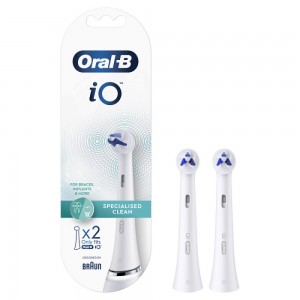 Oral-B iO Specialised Clean Ανταλλακτικές Κεφαλές για Ηλεκτρική Οδοντόβουρτσα 2τμχ