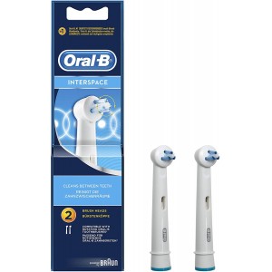 Oral-B Interspace Ανταλλακτικές Κεφαλές για Ηλεκτρική Οδοντόβουρτσα 2τμχ