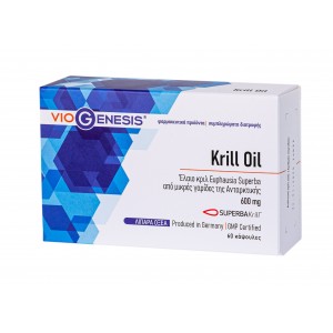 Viogenesis Krill Oil Superba 600mg 60 κάψουλες