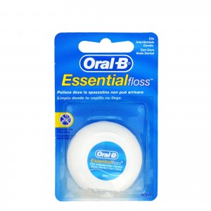 Oral-B Essential Floss Κερωμένο Οδοντικό Νήμα 50m