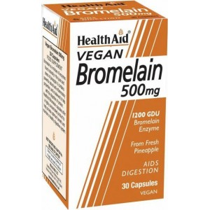 Health Aid Bromelain 500mg 30 φυτικές κάψουλες