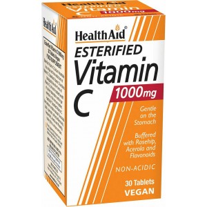 Health Aid Esterified Vitamin C Balanced & Non-Acidic 1000mg 30 ταμπλέτες