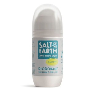 Salt of the Earth Vegan Refillable Roll-On Deodorant Unscented Άοσμο Επαναγεμιζόμενο Αποσμητικό, 75ml