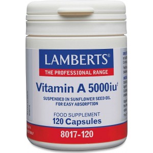 Lamberts Vitamin A 5000iu 120 Κάψουλες