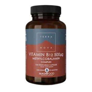 TerraNova Vitamin B12 Methylcobalamin Complex 500mcg 100 φυτικές κάψουλες