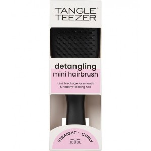 Tangle Teezer Mini Detangling Black Hairbrush, Μίνι Μαύρη Βούρτσα Μαλλιών Για Ξεμπέρδεμα