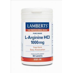 Lamberts L-Arginine HCl 1000mg 90 ταμπλέτες