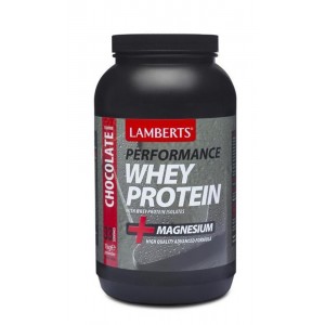 Lamberts Performance Whey Protein & Magnesium Πρωτεΐνη Ορού Γάλακτος με Γεύση Σοκολάτα 1kg