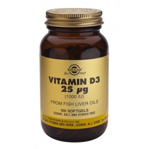 Solgar Vitamin D3 1000iu 100 μαλακές κάψουλες