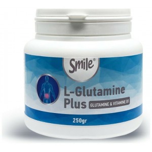 Smile L-Glutamine Plus Γλουταμίνη & Βιταμίνη B1, 250gr