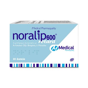 Medical Pharmaquality Noralip 600 Retard 30 ταμπλέτες