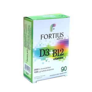 Geoplan Nutraceuticals Fortius D3 & B12 2500iu 1000mg 90 ταμπλέτες