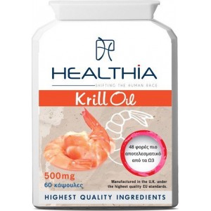 Healthia Krill Oil 500mg 60 κάψουλες