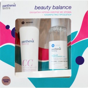 Medisei Panthenol Extra Beauty Balance Day Cream CC Σκούρο SPF15 & Micellar True Cleanser 3 In 1 100ml