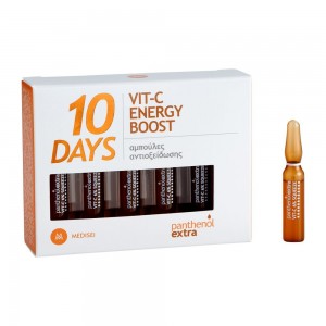 Medisei Panthenol Extra 10 Days Vit-C Energy Boost Αντιγηραντικό Serum Προσώπου με Βιταμίνη C για Λάμψη 10x2ml