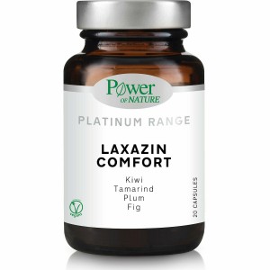 Power of Nature Platinum Range Laxazin Comfort Συμπλήρωμα Διατροφής για την Αντιμετώπιση της Δυσκοιλιότητας 20Caps.