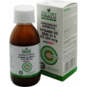 Doctor's Formulas Vitamin D3 2500iu & K2 200mcg Vita MK7 150ml