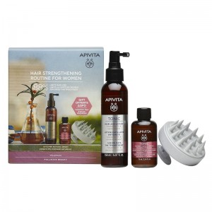 Apivita Promo Tonic Hair Loss Lotion 150ml & Women's Tonic Shampoo 75ml & ΔΩΡΟ Scalp Massager 1τμχ